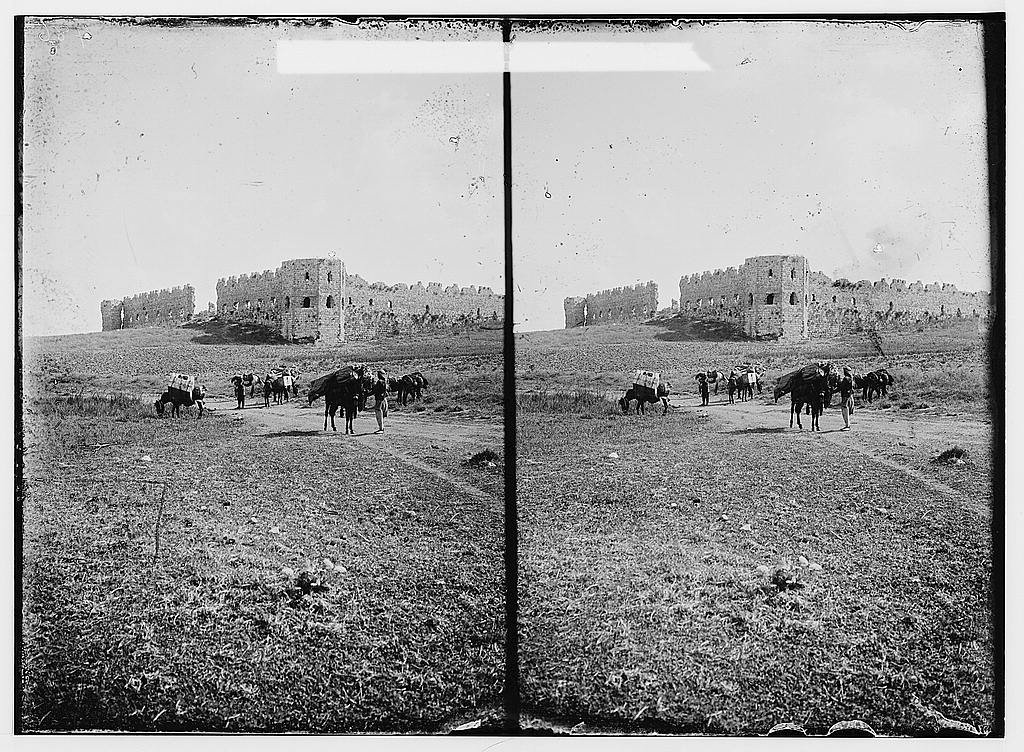 Along the sea coast. Antipatris and old caravansary