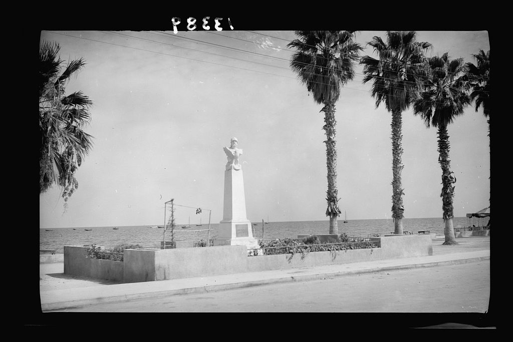 Cyprus. Larnaca, statue to [?]