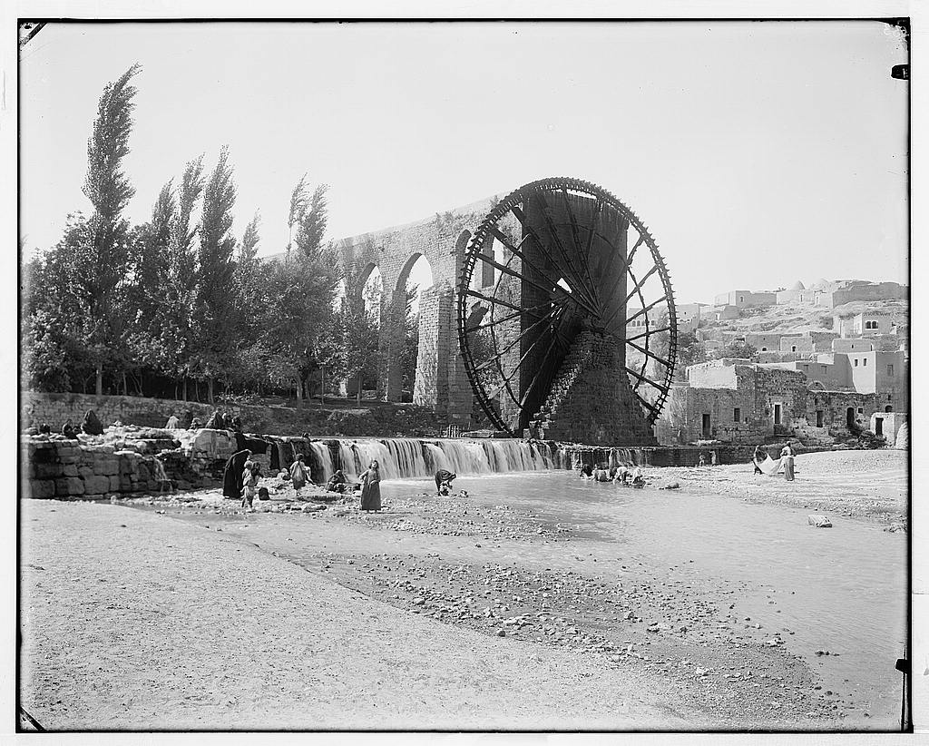 [Hama. Waterwheel on Orontes River]