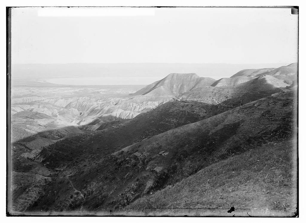 Dead Sea from wilderness of Judea